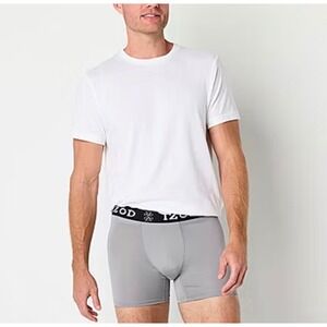 IZOD Mens NEW 4 Pack Classic White Crewneck Tees Breathable‎ Tag Free Soft Large